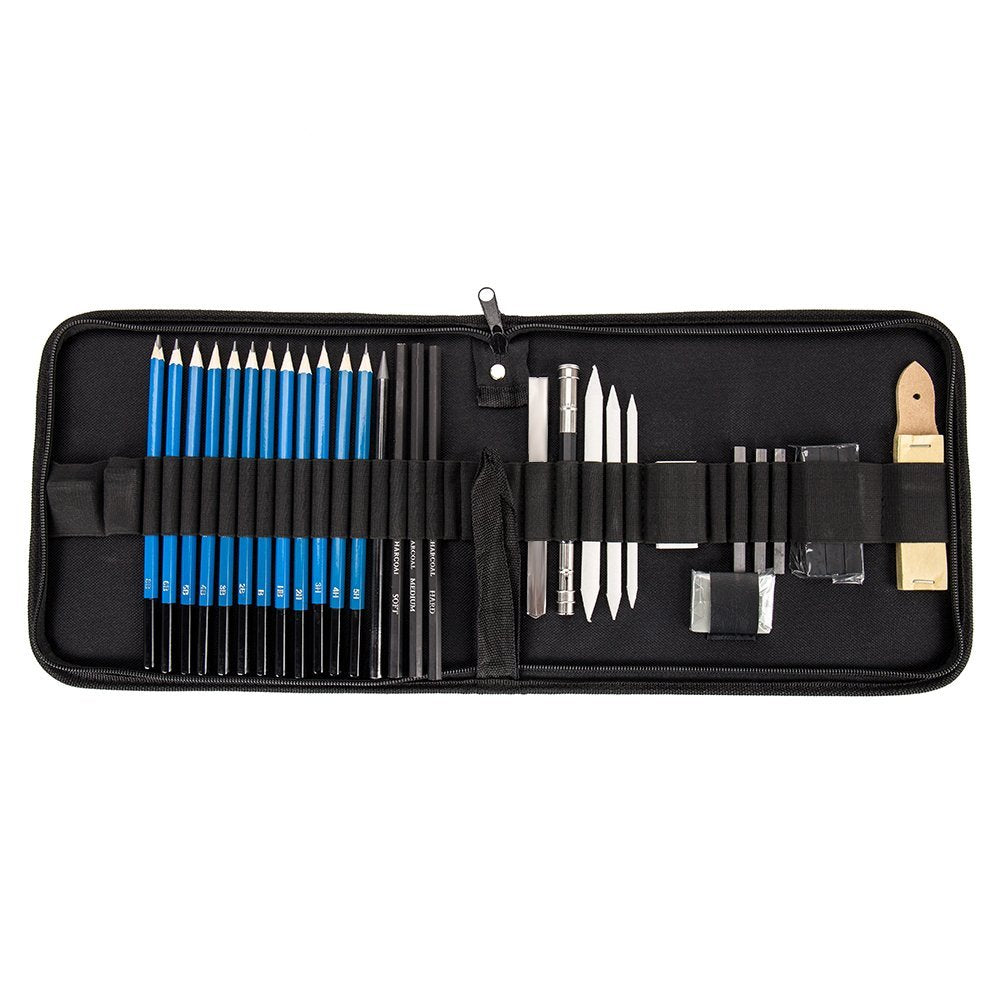 32-Piece Drawing Pencils and Sketch Kit