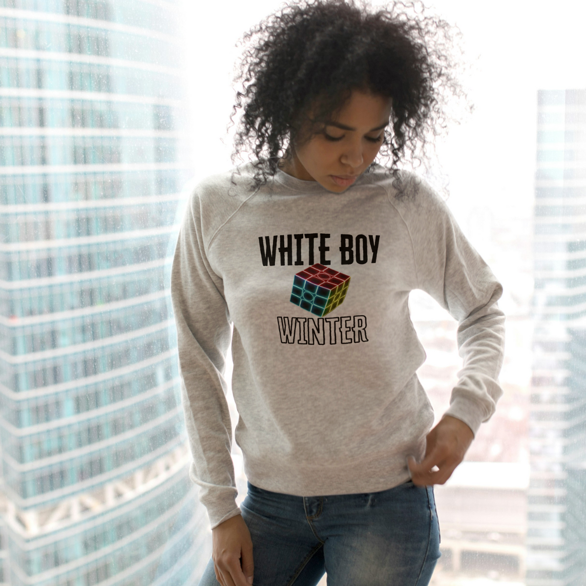 WHITE BOY WINTER CREWNECK